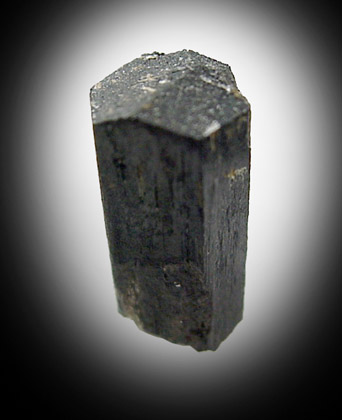 Arfvedsonite (rare terminated crystal) from Hurricane Mountain, east of Intervale, Carroll County, New Hampshire