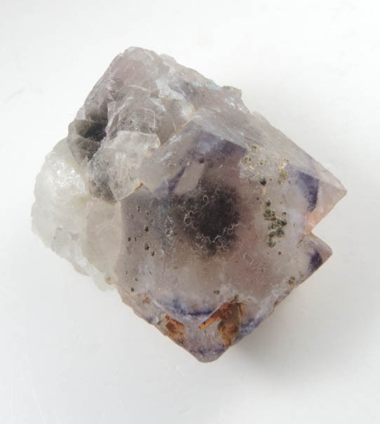 Fluorite with Epidote from Route 30 Road Cut, near Long Lake, Hamilton County, New York