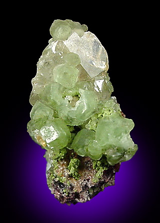 Smithsonite, Bisbeeite (mixture of chrysocolla and plancheite) from Tsumeb Mine, Otavi-Bergland District, Oshikoto, Namibia