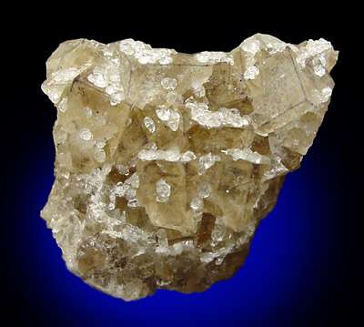 Quartz on Fluorite from Milltown Quarry, Ashover, Derbyshire, England