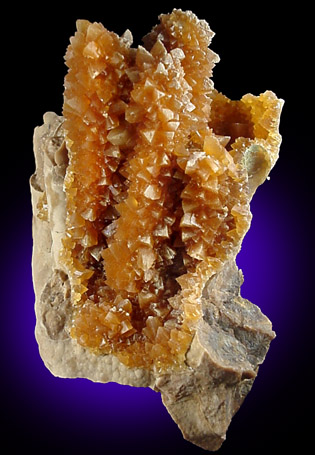 Calcite (stalactitic) from near Myers, Treasure County, Montana