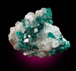 Dioptase and Calcite from Tsumeb Mine, Otavi-Bergland District, Oshikoto, Namibia