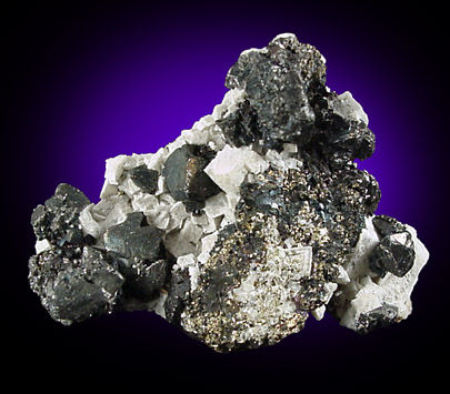 Freibergite with Pyrite from Level 20, Area 28, Stope 31, Eagle Mine, Gilman, Eagle County, Colorado