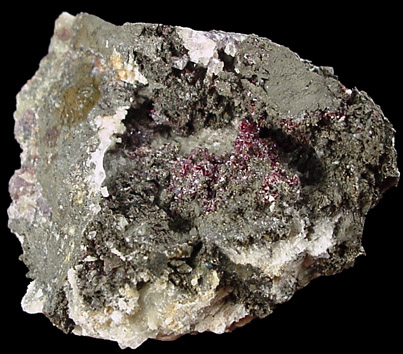 Proustite from Troppenstein-Wolkenstein, Erzgebirge, Saxony, Germany