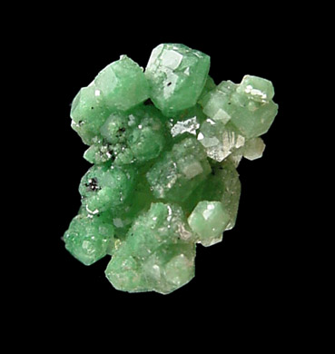 Heazlewoodite on Chrome Grossular Garnet from Jeffrey Mine, Asbestos, Québec, Canada