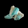 Turquoise pseudomorph after Beryl from Apache Canyon Mines, Turquoise Mountains, San Bernardino County, California