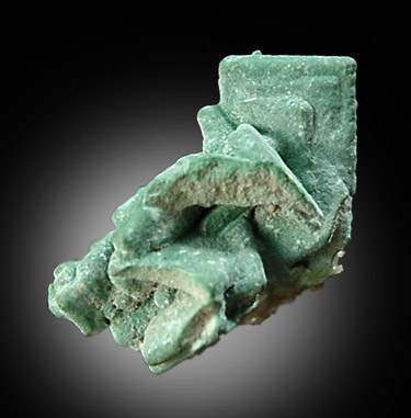 Malachite pseudomorph after Barite from San Manuel Mine, Pinal County, Arizona