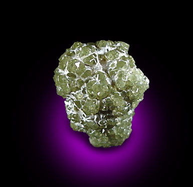 Andradite Garnet var. Demantoid from Val Malenco, Sondrio, Italy