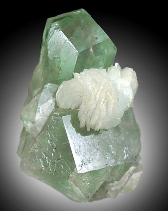 Fluorite with Barite from Madoc, Ontario, Canada
