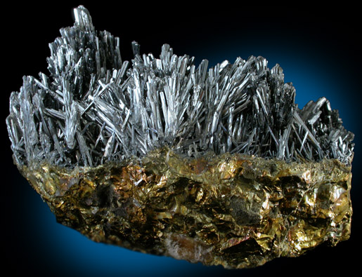 Stibnite from Baia Sprie (Felsbnya), Maramures, Romania