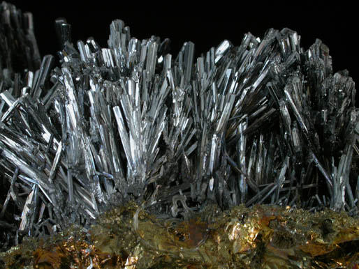 Stibnite from Baia Sprie (Felsbnya), Maramures, Romania