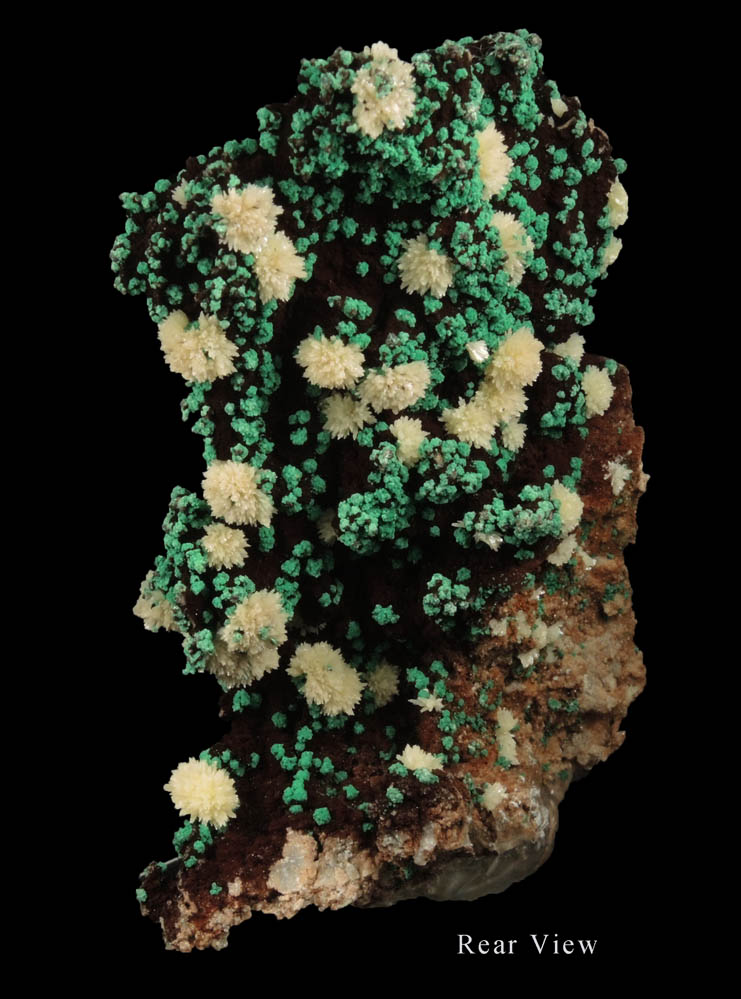 Malachite and Mimetite from Tsumeb Mine, Otavi-Bergland District, Oshikoto, Namibia