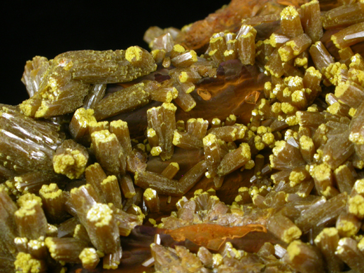 Pyromorphite from Mine des Farges, Ussel, Corrze, France