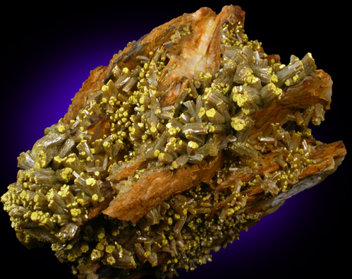 Pyromorphite from Mine des Farges, Ussel, Corrze, France