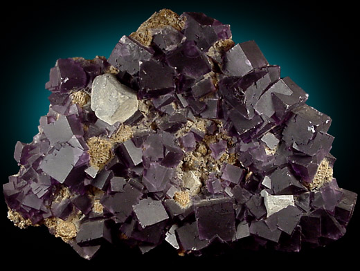 Fluorite with Galena from Cave-in-Rock District, Hardin County, Illinois