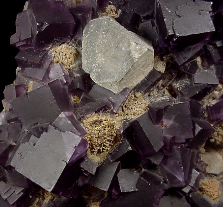 Fluorite with Galena from Cave-in-Rock District, Hardin County, Illinois