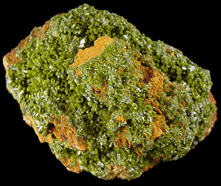 Pyromorphite from Perkiomen Mine, Montgomery County, Pennsylvania