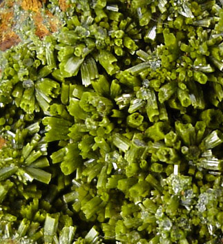 Pyromorphite from Perkiomen Mine, Montgomery County, Pennsylvania