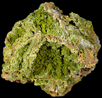 Pyromorphite from Perkiomen Mine, Montgomery County, Pennsylvania