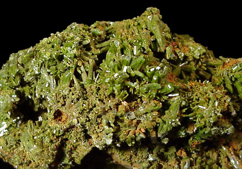 Pyromorphite from Perkiomen Mine, Montgomery County, Pennsylvania