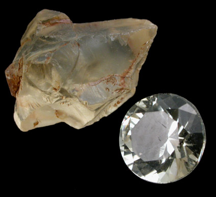 Anorthite var. Bytownite with 0.69 carat gemstone from Plush, Lake County, Oregon