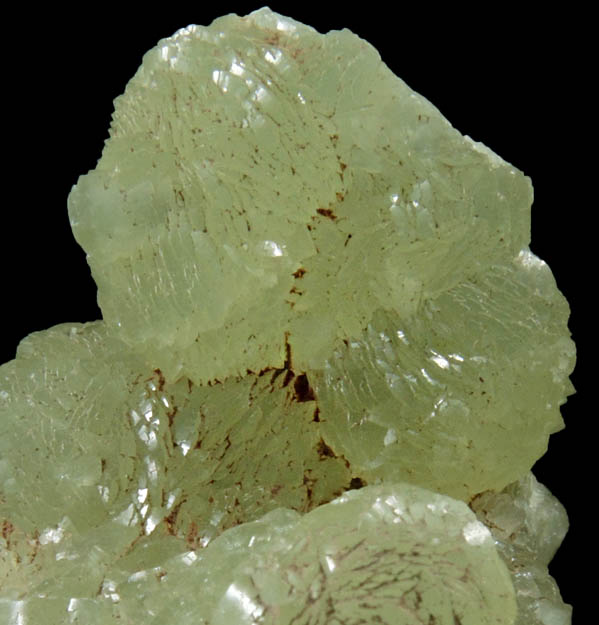 Prehnite from Prospect Park Quarry, Prospect Park, Passaic County, New Jersey