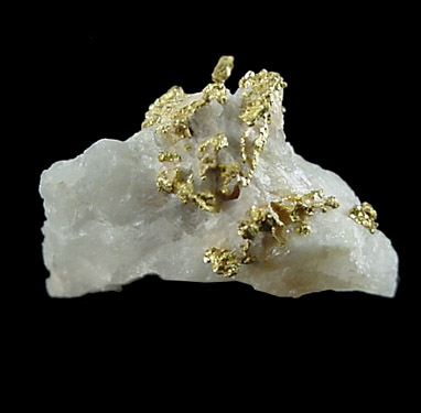 Gold in Quartz from 813 Pit, Olinghouse District, Washoe County, Nevada