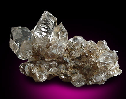 Quartz var. Herkimer Diamond from Diamond Acres (Hastings Farm), Fonda, Montgomery County, New York