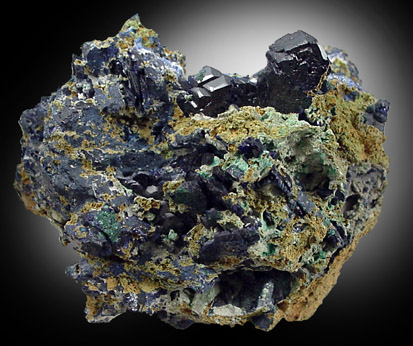 Azurite from Tsumeb Mine, Otavi-Bergland District, Oshikoto, Namibia