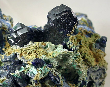 Azurite from Tsumeb Mine, Otavi-Bergland District, Oshikoto, Namibia