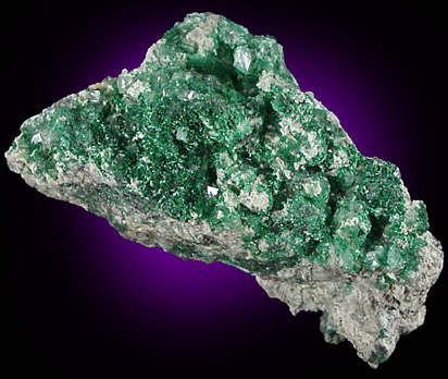 Malachite and Calcite from Tsumeb Mine, Otavi-Bergland District, Oshikoto, Namibia