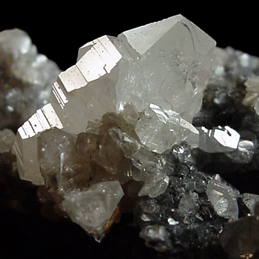 Cerussite on Smithsonite from Tsumeb Mine, Otavi-Bergland District, Oshikoto, Namibia