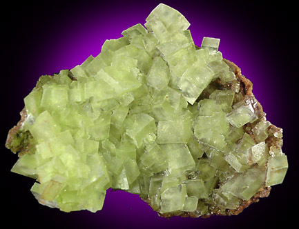 Duftite on Calcite from Tsumeb Mine, Otavi-Bergland District, Oshikoto, Namibia (Type Locality for Duftite)