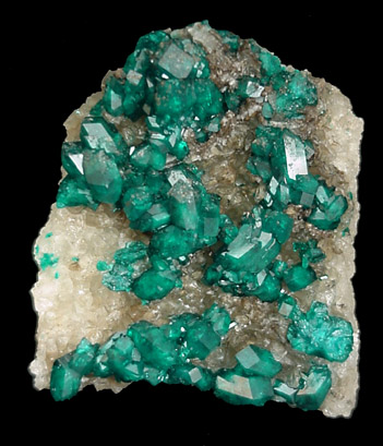 Dioptase from Altyn-Tyube, 66 km east of Karagandy, Karaganda Oblast', Kazakhstan (Type Locality for Dioptase)