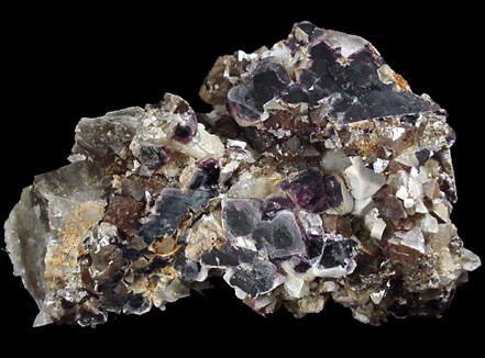 Scheelite and Fluorite from Zinnwald-Cnovec District, Erzgebirge, Saxony-Bohemia border region, Germany-Czech Republic