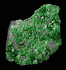 Uvarovite Garnet from Saranovskoye Mine, Sarany, Permskaya Oblast', Ural Mountains, Russia (Type Locality for Uvarovite)