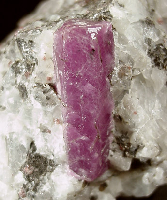 Corundum var. Ruby from Mysuru (formerly Mysore), Karnataka, India