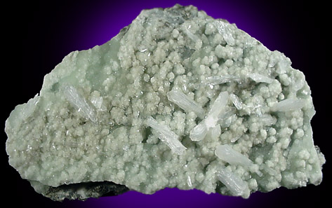 Hydroxyapophyllite-(K) (formerly apophyllite-(KOH)), Stilbite, Prehnite from Goose Creek, Loudon County, Virginia