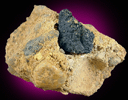 Moldavite (Tektite) in matrix from Southern Bohemia, Czech Republic
