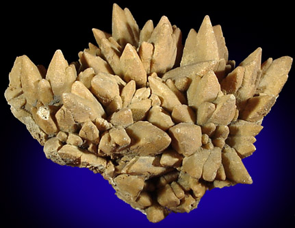 Siderite pseudomorph after Calcite from San Antonio Mine, Santa Eulalia, Chihuahua, Mexico