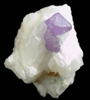 Corundum var. Sapphire in Calcite from Hunza Valley, Northern Territories, Pakistan