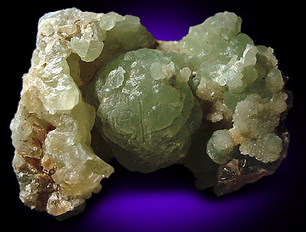 Prehnite from O and G Industries Southbury Quarry, Southbury, New Haven County, Connecticut