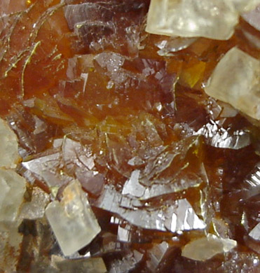 Orpiment and Calcite from El'brusskiy Mine, 35 km NE of Mount Elbrus, Kabardino-Balkarian Republic, Russia