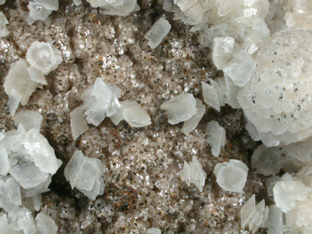 Calcite on Dolomite from Freiberg, Saxony, Germany