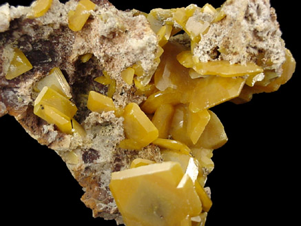 Wulfenite from Touissit Mine, 21 km SSE of Oujda, Jerada Province, Oriental, Morocco