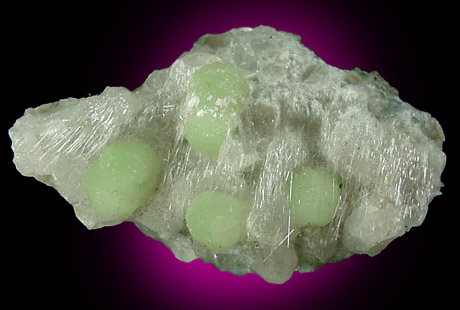 Natrolite, Prehnite, Calcite from Upper New Street Quarry, Paterson, Passaic County, New Jersey