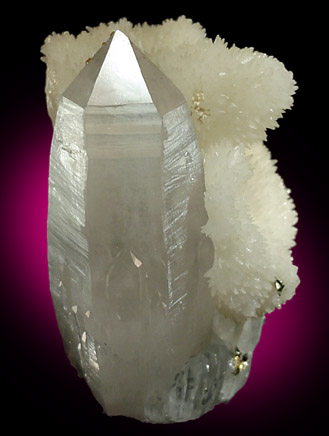 Calcite on Quartz from Cavnic Mine (Kapnikbanya), Maramures, Romania