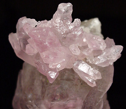 Quartz var. Rose Quartz Crystals from Sapucaia Mine, near Divino das Larangeiras, Minas Gerais, Brazil