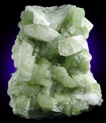 Datolite with Prehnite from Lane's Quarry, Westfield, Hampden County, Massachusetts