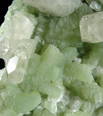 Datolite with Prehnite from Lane's Quarry, Westfield, Hampden County, Massachusetts